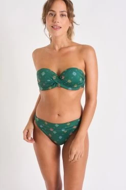 Maillot De Bain 2 Pièces Vert émeraude Marthe & Mauve Mandawa