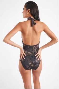 Maillot De Bain Une Pièce Anthracite Cybèle Suzco -Funky Trunks Soldes 22e cybele suzco zgz70 dos