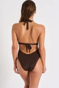 Maillot De Bain 1 Pièce Marron ELISE ALAMOR -Funky Trunks Soldes 22e elise alamor hzt78 dos