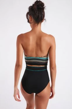 Maillot De Bain Une Pièce Bustier Noir Et Rayé ISABEL ONDURA -Funky Trunks Soldes 22e isabel ondura zha01 dos