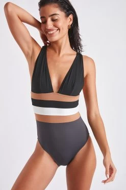 Maillot De Bain Une Pièce Anthracite NICOLE OSTEA -Funky Trunks Soldes 22e nicole ostea 41n70 dev4