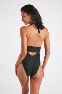 Maillot De Bain Une Pièce Noir NOMADE MECAYA -Funky Trunks Soldes 22e nomade mecaya jxk01 dos