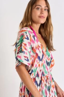 Robe écrue à Motifs AKYRA COTMAKASSAR -Funky Trunks Soldes 23e akyra cotmakass zhv11 dev1