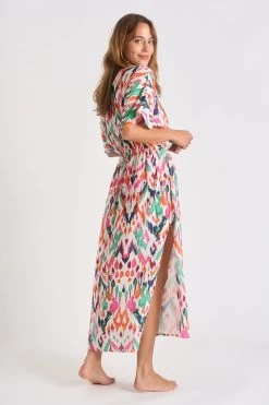 Robe écrue à Motifs AKYRA COTMAKASSAR -Funky Trunks Soldes 23e akyra cotmakass zhv11 dos2