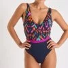 Maillot De Bain 1 Pièce Marine à Imprimé GEORGIA CARTAGENA -Funky Trunks Soldes 23e georgia cartagena zhs06 dev1