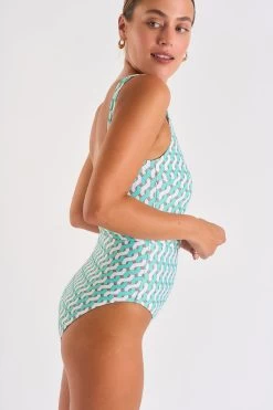 Maillot De Bain 1 Pièce Vert Jade NAZARE CAMBURI -Funky Trunks Soldes 23e nazare camburi zib34 dev2