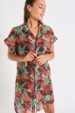 Chemise Marron à Motifs PALACA JALAMA -Funky Trunks Soldes 23e palaca jalamavo lix98 dev4