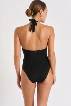 Maillot De Bain Une Pièce Noir à Rayures ROXANE ALLIAGE -Funky Trunks Soldes 23e roxane alliage zho01 dos